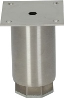 РЕГУЛИРУЕМАЯ НОЖКА ИЗ НЕРЖАВЕЮЩЕЙ СТАЛИ Ø 2 ДЮЙМА ВЫСОТОЙ 105 ММ