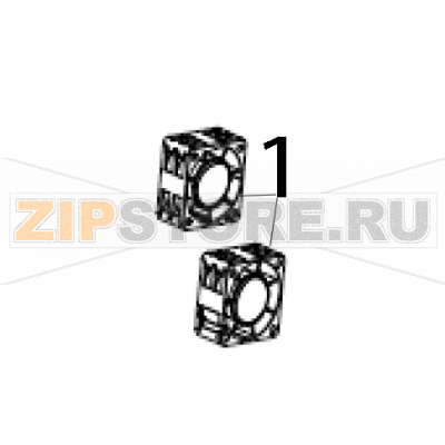 Kit laminator fan assembly Zebra ZXP9 Kit laminator fan assembly Zebra ZXP9Запчасть на деталировке под номером: 1