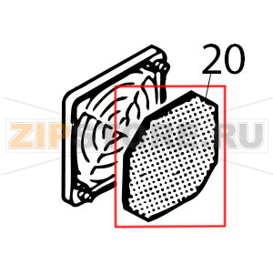 Filter pad Toshiba TEC B-SX4T-GS10/20-QQ Filter pad Toshiba TEC B-SX4T-GS10/20-QQЗапчасть на деталировке под номером: 20
