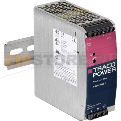 Блок питания на DIN-рейку, 48 V/DC, 5000 mA, 240 W Traco Power TIB 240-148EX 