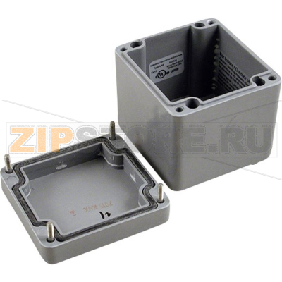 Корпус 80.5x75.5x75 мм, материал: полиэстер, серый, 1 шт Hammond 1590ZGRP084 