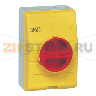 Выключатель нагрузки в корпусе 25 А, 3 полюса, 1x90°, 1 шт Baco 174061 