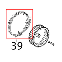 Resistenza circolare D=230, 3 spire Unox XVC 104