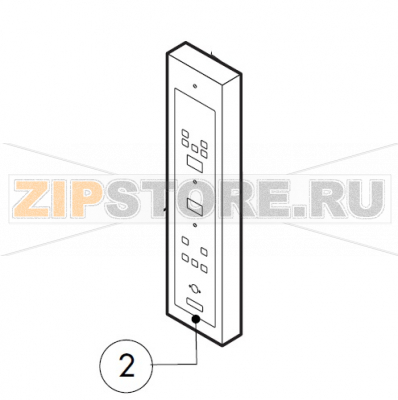 Control panel Lainox MVE051P                                                                                           Control panel Lainox MVE051PЗапчасть на сборочном чертеже под номером: 2Название запчасти на итальянском языке языке: Control panel Lainox MVE051P
