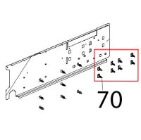 Clip DI fissaggio per teleruttori Unox XVC 204