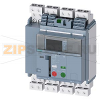fixed-mounted circuit breakers 4-pole, frame size 0, IEC N conductor on the right In=1250A to 690V, 50/60Hz AC Icu=66kA at 415V Icu=50kA at 500V Icu=50kA at 690V ETU660 electronic trip units LSIG display with tripped signaling switch, RTC and  4Aux auxili