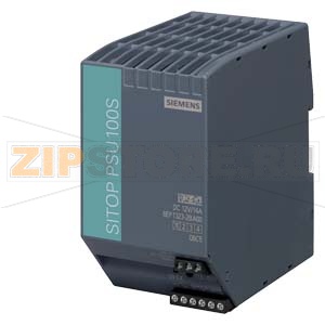 SITOP PSU100S 12 V/14 A, СТАБИЛИЗИРОВАННЫЙ БЛОК ПИТАНИЯ, ВХОД: ~120/230 В, ВЫХОД: =12 В/14 A Siemens 6EP1323-2BA00 