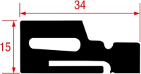 УПЛОТНИТЕЛЬ ДВЕРИ 510X150 ММ