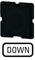 Шильдик, черный, DOWN Eaton 273TQ25