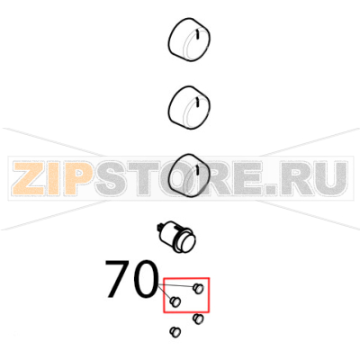 Gemma luce spia arancio Tecnoeka KF 981 UD Gemma luce spia arancio Tecnoeka KF 981 UDЗапчасть на деталировке под номером: 70