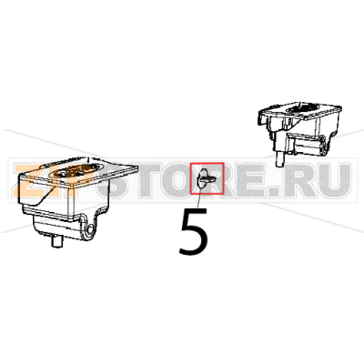 Tappo nylon PA66, V2, grigio, Ø: 16 Unox XFT 185 Tappo nylon PA66, V2, grigio, Ø: 16 Unox XFT 185Запчасть на деталировке под номером: 5
