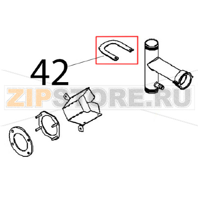 Profilo piatto scarico est. Angelo Po FX82E2T Profilo piatto scarico est. Angelo Po FX82E2TЗапчасть на деталировке под номером: 42