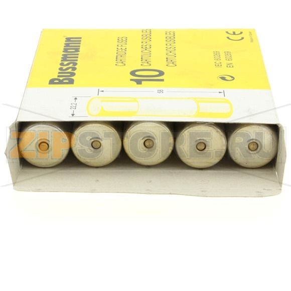 Предохранитель, 10 A, AC 690 В, 80 кА, 22x58 мм, gL/gG, IEC Eaton CYLINDRICAL FUSE 22x58 10A GG 