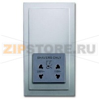 Розетка 220/115 В, 20 ВА, серебристый алюминий ABB 2CKA002130A0291