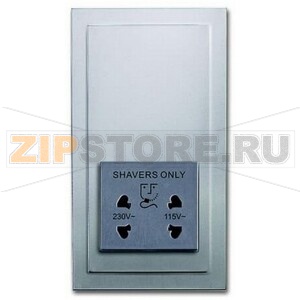 Розетка 220/115 В, 20 ВА, серебристый алюминий ABB 2CKA002130A0291 