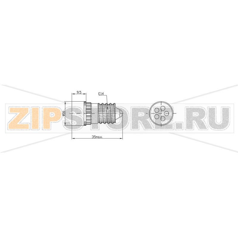 Лампа светодиодная 230 В/DC, 230 В/AC, цоколь: E14, ультра-зеленая, 37000 мкд Signal-Construct MCRE148378 