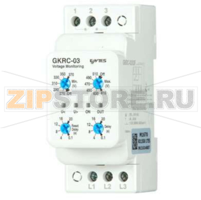 Реле контроля напряжения 400 В/AC, PK28 Entes GKRC-03 