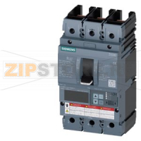 Автоматический выключатель 3VA6 UL frame 250 breaking capacity class L 150kA @ 480V 3-pole, line protection ETU856, LSI, In=250A overload protection ir=100A ...250A short circuit protection Isd=0,6..10x In, iI=1,5..10x In neutral protection optional with