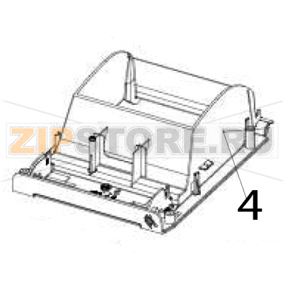 Inner lid for gray colored models Zebra ZD230 Direct Thermal Inner lid for gray colored models Zebra ZD230 Direct ThermalЗапчасть на деталировке под номером: 4