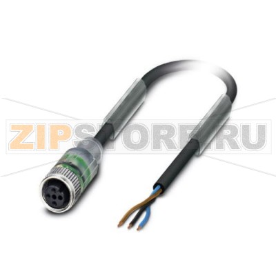 Кабель для датчика / исполнительного элемента Phoenix Contact SAC-3P- 1,5-PUR/M12FS-2L 3-полюсн., PUR без галогенов, темно-серый RAL 7021, свободный конец, к Гнездо прямое M12, А-кодирование, с помощью 2 светодиодных индикатора, Длина кабеля: 1,5 м.Минимальный заказ: 1 шт.Упаковка: 1 шт.