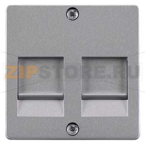 DELTA I-SYSTEM АЛЮМИНИЕВЫЙ МЕТАЛЛИК НАКЛАДКА СО ШТОРКАМИ ДЛЯ МОД. JACK PLUG-IN CONN. Siemens 5TG2124 