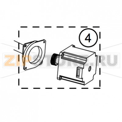Шаговый двигатель Datamax H-6212X Шаговый двигатель Datamax H-6212XЗапчасть на сборочном чертеже под номером: 4Название запчасти Datamax на английском языке: Kit, Stepper Motor, H42, H44, H62