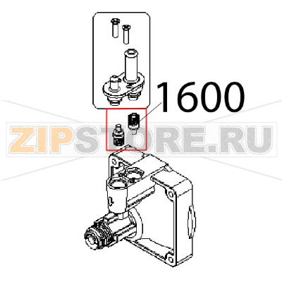 Valvola per dosatore tecnopro Angelo Po KD130EAT Valvola per dosatore tecnopro Angelo Po KD130EATЗапчасть на деталировке под номером: 1600