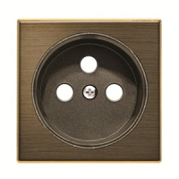 Накладка для розетки французского стандарта, античная латунь ABB 2CLA858700A1201