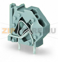 Наборная клемма на печатную плату; 4 mm; Шаг контактов 7,5 мм; 1-пол.; CAGE CLAMP®; опция объединения; 4,00 mm; зеленые-желто Wago 745-817