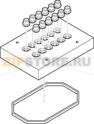 Плита пневматическая, многоканальная Festo CPV14-VI-P6-1/8-D 