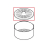 Coperchio contenit. resina int. Saeco Royal Digital Plus