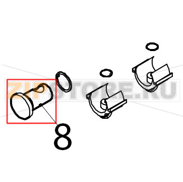 Plug for rinse ARM Silanos N700 PS Plug for rinse ARM Silanos N700 PSЗапчасть на деталировке под номером: 8