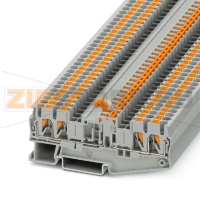 Клемма Push-in, серая CHIKU RPV 2,5-QUATTRO-MTB