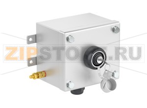 Модуль управления Control Unit Ex e, Stainless Steel, Key Switch LCS1.K1MX.F.1 Pepperl+Fuchs Electrical specificationsOperating voltage250 V max.Operating current16 A max.Terminal capacity2.5 mm2Functionkey switchColorblack / silverContact configuration1x NO / 1x NCSwitching configuration2 position changeover with left OFFUsage categoryAC12 - 12 ... 250 V AC - 16 AAC15 - 12 ... 250 V AC - 10 ADC13 - 12 ... 110 V DC - 1 ADC13 - 12 ... 24 V DC - 1ANumber of poles2Operator actionengage - engageLockableyesLabeling0 - IMechanical specificationsHeight102 mm (A)Width116 mm (B)Depth85.5 mm (C)External dimension120 mm with operators (C1) 92.2 mm with screws (C2) 145 mm with mounting brackets (K)Fixing holes distance, height41 mm (G)Fixing holes distance, width130 mm (H)Enclosure coverfully detachableCover fixingM6 stainless steel hexagon head screwsFixing holes diameter6.1 mm (J)Degree of protectionIP66Cable entryNumber of cable entries1x M25 in face B fitted with polyamide Ex e cable glandDefined entry areaface BMaterialEnclosure1.5 mm 316L, (1.4404) stainless steelFinishelectropolishedSealone piece closed cell neopreneMass1.5 kgMountingmouting brackets with 6.1 mm screw holesGroundingM6 internal/external brass grounding boltAmbient conditionsAmbient temperature-40 ... 55 °C (-40 ... 131 °F) @ T4 -40 ... 40 °C (-40 ... 104 °F) @ T6 Data for application in connection with hazardous areasEU-Type Examination CertificateCML 16 ATEX 3009 XMarking II 2 GD Ex db eb mb IIC T* Gb Ex tb IIIC T** °C Db T6/T80 °C @ Ta +40 °C T4/T130 °C @ Ta +55 °CInternational approvalsIECEx approvalIECEx CML 16.0008XEAC approvalTC RU C-DE.GB06.B.00567ConformityDegree of protectionEN 60529General informationSupplementary informationEC-Type Examination Certificate, Statement of Conformity, Declaration of Conformity, Attestation of Conformity and instructions have to be observed where applicable. For information see www.pepperl-fuchs.com.AccessoriesOptional accessoriesEngraved traffolyte tag labelEngraved AISI 316L stainless steel tag labelColor in-fill stainless steel tag label