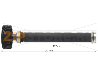 Резиновый ролик в сборе Datamax I-4212 Mark II Резиновый вал (валик) в сборе Datamax I-4212 Mark IIЗапчасть на сборочном чертеже под номером: 3Название запчасти Datamax на английском языке: Kit, Platen Roller