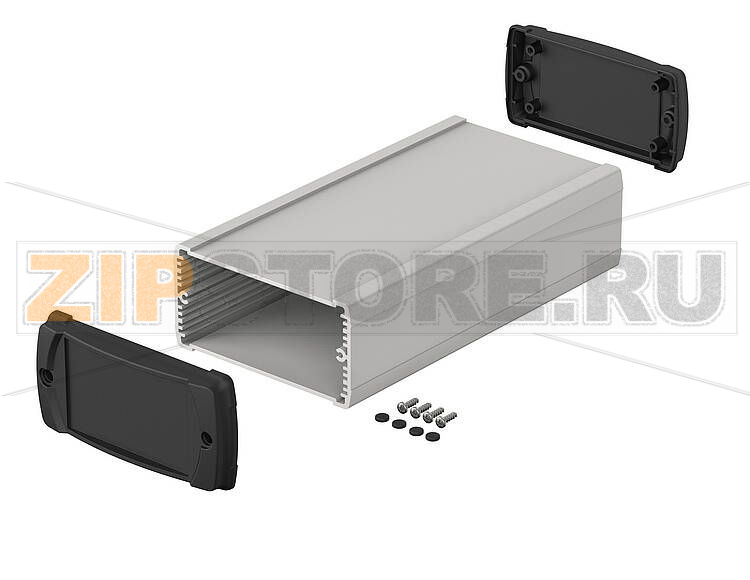 Корпус закрытый, 106x52x200 мм, с пластмассовыми крышками Bopla ELP 1050-0200 D 