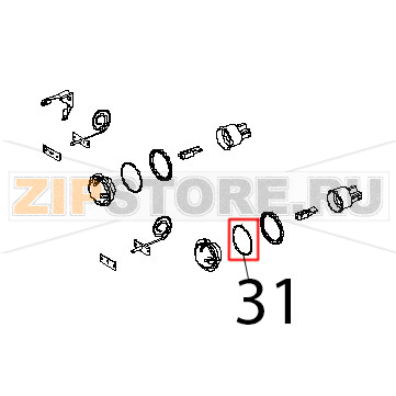 OR 46x2 VMQ, 70 rosso Unox XVC 504 OR 46x2 VMQ, 70 rosso Unox XVC 504Запчасть на деталировке под номером: 31
