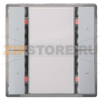 Клавиша, двойная, светодиод состояния, алюминиевый металлик Siemens 5WG1222-2DB33