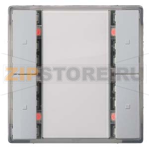 Клавиша, двойная, светодиод состояния, алюминиевый металлик Siemens 5WG1222-2DB33 