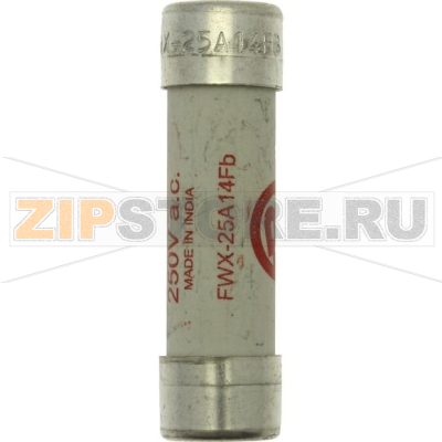 Предохранитель, 25 A, AC 250 В, DC 250 В, 200 кА, 14x51 мм, aR, UL Eaton 25AMP 250V AC FERRULE 14 