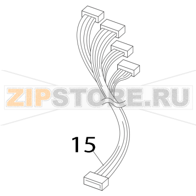 Slit sensor harness Toshiba TEC B-852-TS22-QP-R Slit sensor harness Toshiba TEC B-852-TS22-QP-RЗапчасть на деталировке под номером: 15