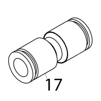 Straight connector, Ø: 8 Piron P920RXS