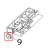 Shaft holder F3-29 Toshiba TEC B-852-TS22-QP-R