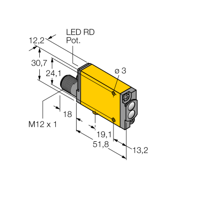 Датчик фотоэлектрический Turck MIAD9WQ 