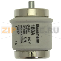 Предохранитель, 160 A, AC 500 В, 50 кА, D5, 56x46 мм, gL/gG, DIN, IEC с задержкой Eaton FUSE 160