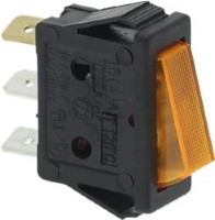 1-Х ПОЛЮСНЫЙ ПЕРЕКЛЮЧАТЕЛЬ, ОРАНЖЕВЫЙ, 16 А, 250 В