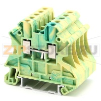 Клемма универсальная, заземляющая, желто-зеленая CHIKU RUT 6-PE