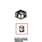 Grooved door pin bushing Unox XBC 405E