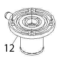 Основание нижнее для Fagor AD-120 Основание нижнее для Fagor AD-120Запчасть на деталировке под номером: 12Название запчасти Fagor на английском языке: Bushing AD-120.