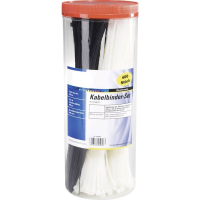 Стяжки кабельные 200 мм, черные, серые, 1000 шт TRU Components 28530c209